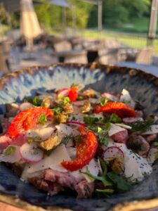 salade colorée et gourmande Restaurant Villarceaux