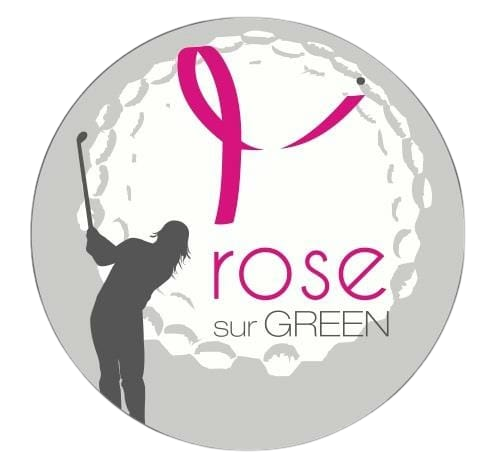 Logo golf rose sur Green